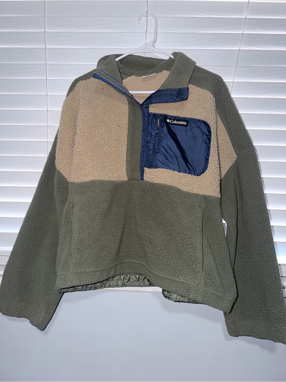 Columbia Sportswear Colorblock Sherpa Fleece Pullover XL